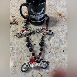Harley-Davidson Cafe New York Mug & Motorcycle Beads